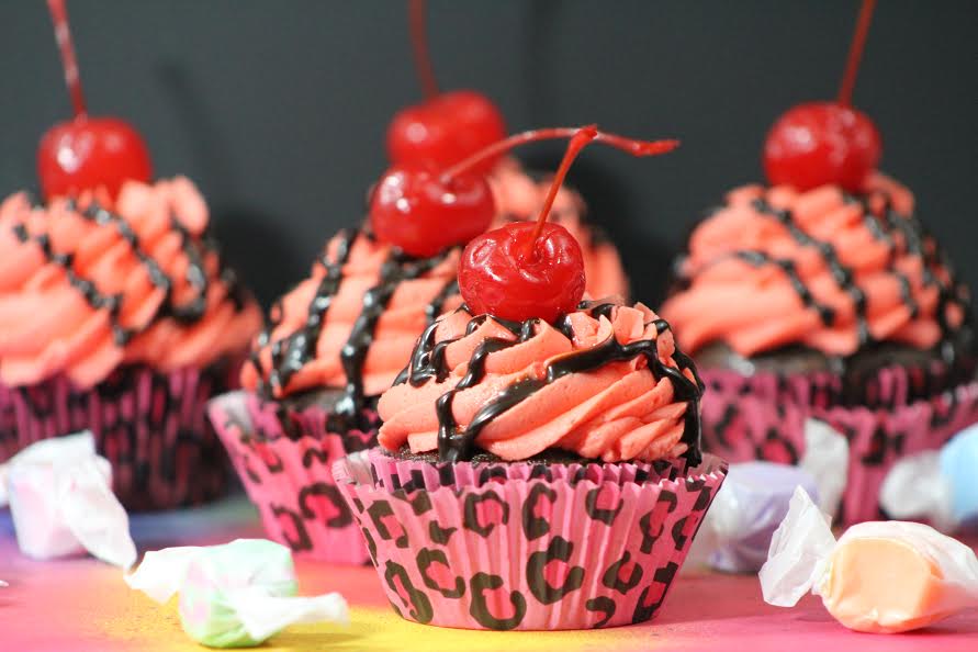 chocolate cherry cupcakes 2 