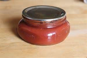 healthy ketchup in a jar