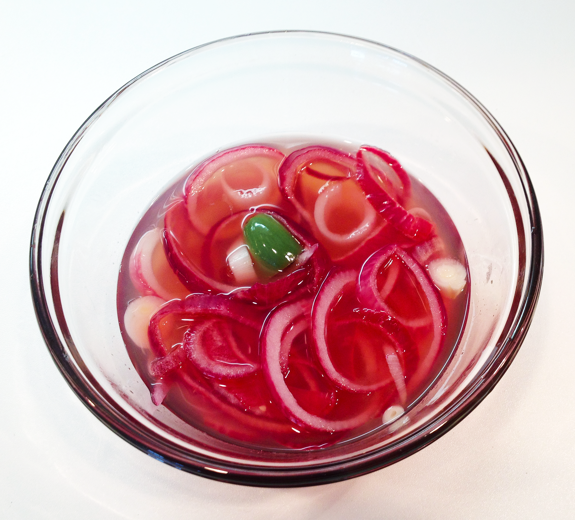 Pickled Red Onions In Process 1