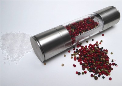 stainless steel salt & pepper grinder